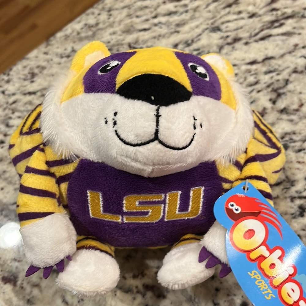 LSU football style plush.   NWT